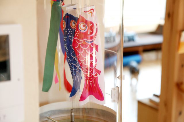 5月は風車から鯉のぼりに