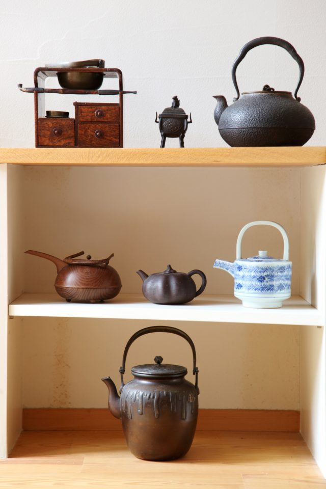 素敵に飾られている古道具