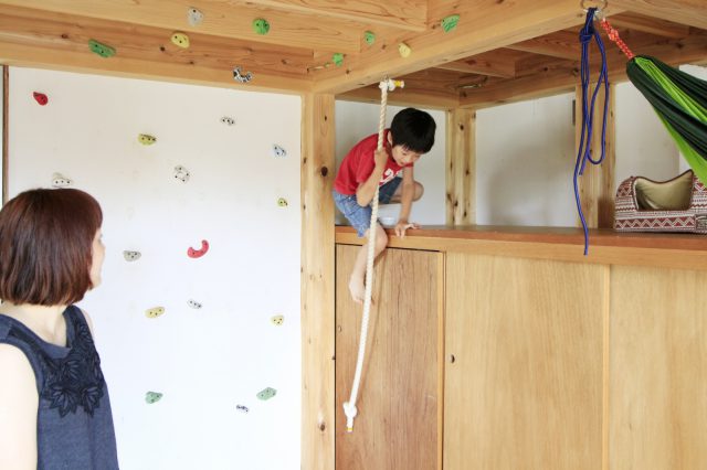 ボルダリングの壁