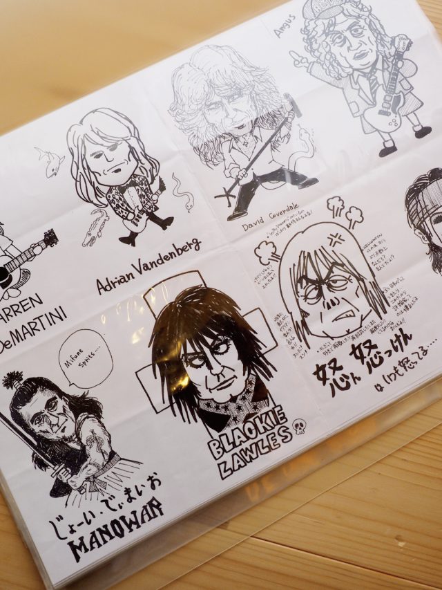 ロック雑誌に掲載されたご主人のイラストも！