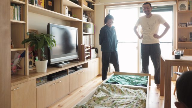 小上がり和室の下は引き出し収納