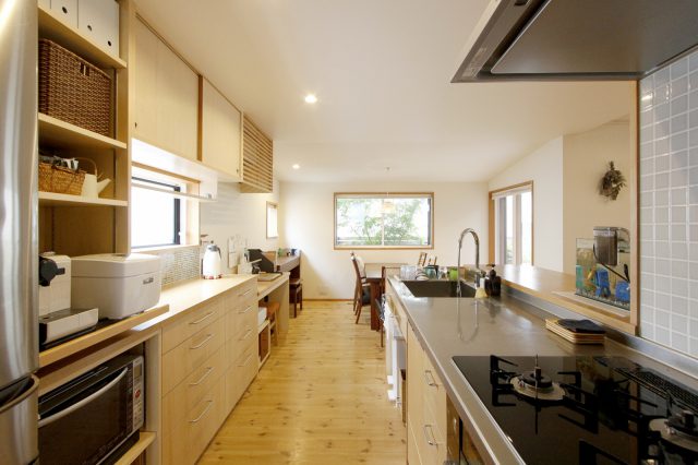 回遊性のあるキッチン