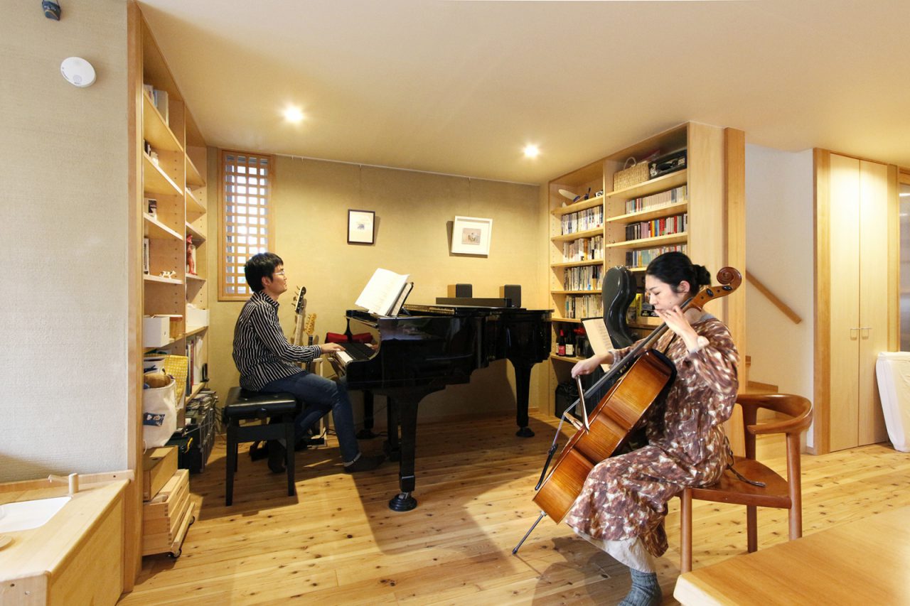リビングがコンサートホールに変身