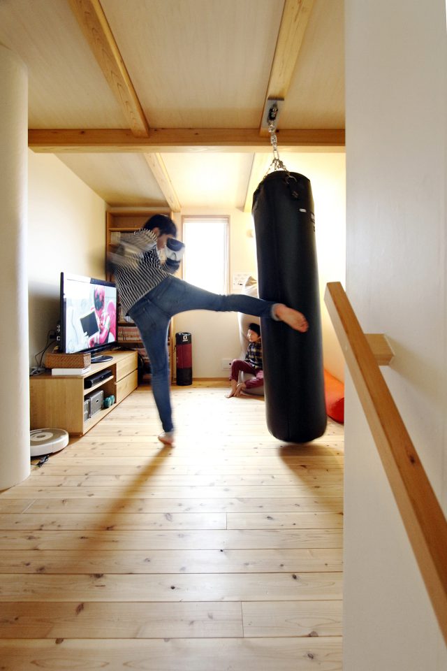 ご主人が密かに憧れていたサンドバック