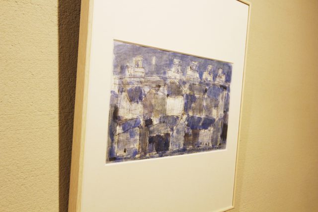 森本秀樹さんの街並みを描いた水彩