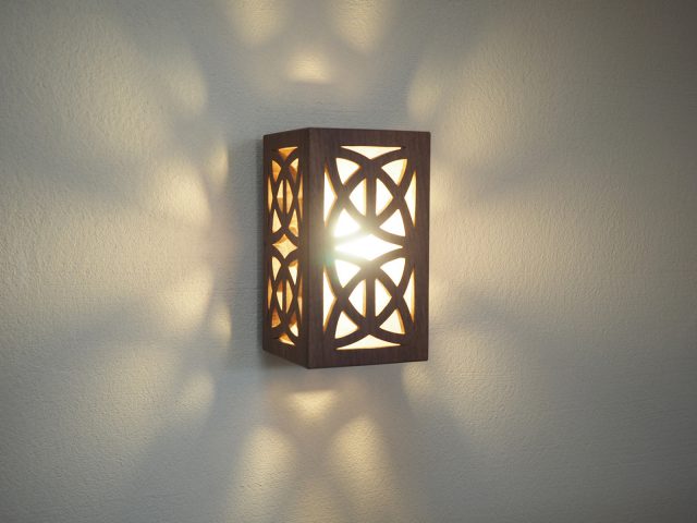 a-wood富沢麻子さんの照明（階段壁面）