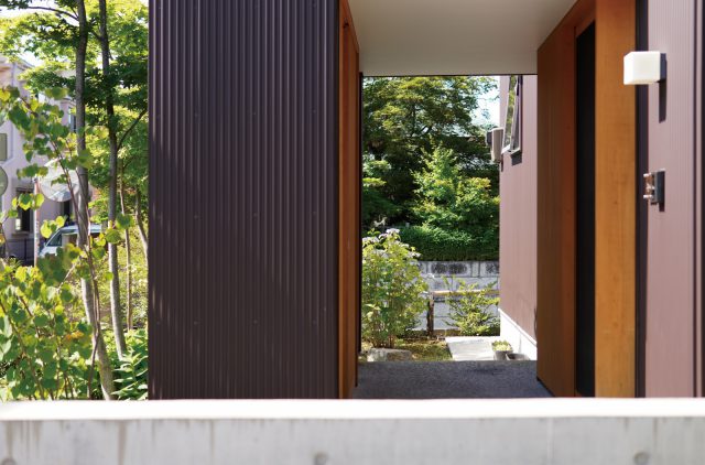 アプローチからの風景