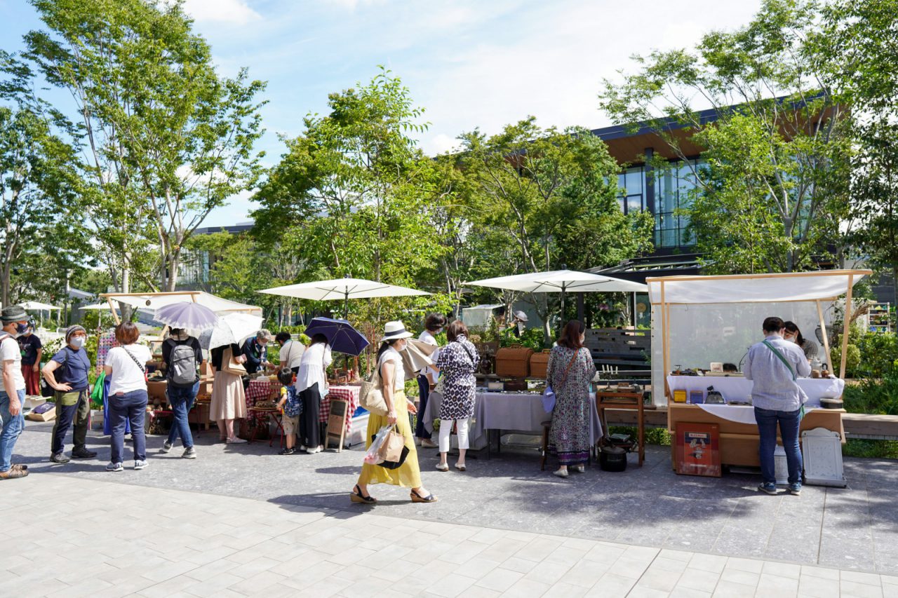 「GREEN HOOP MARKET」には「この場所が起点となって、地域のコミュニティとなるように、みんなで輪をつくるマーケット」という意味が込められている。