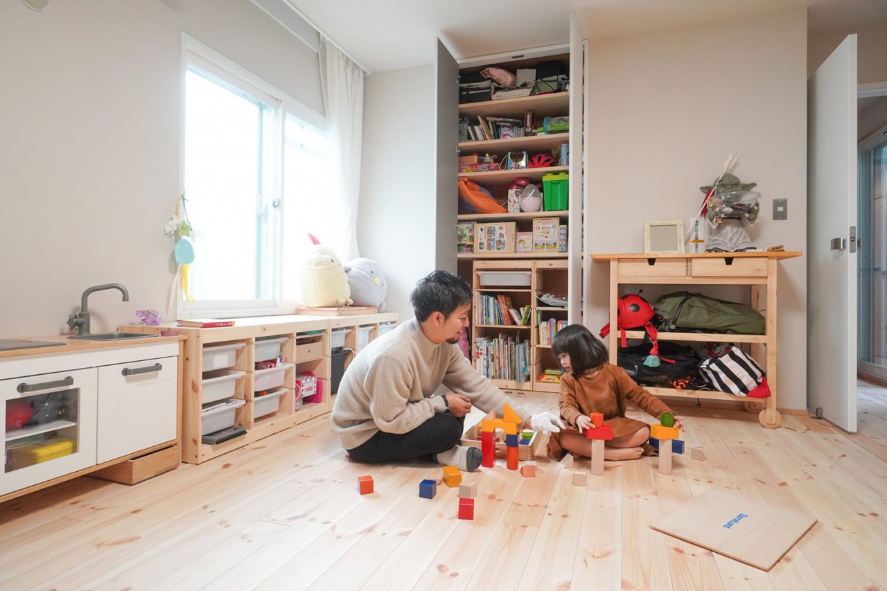 子ども部屋は間仕切りすることが可能。