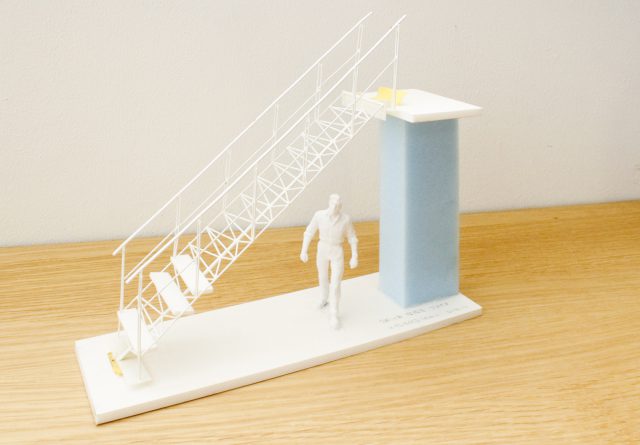 ご主人が制作した階段の模型