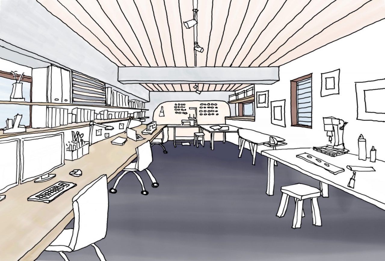 アトリエの将来イメージ。