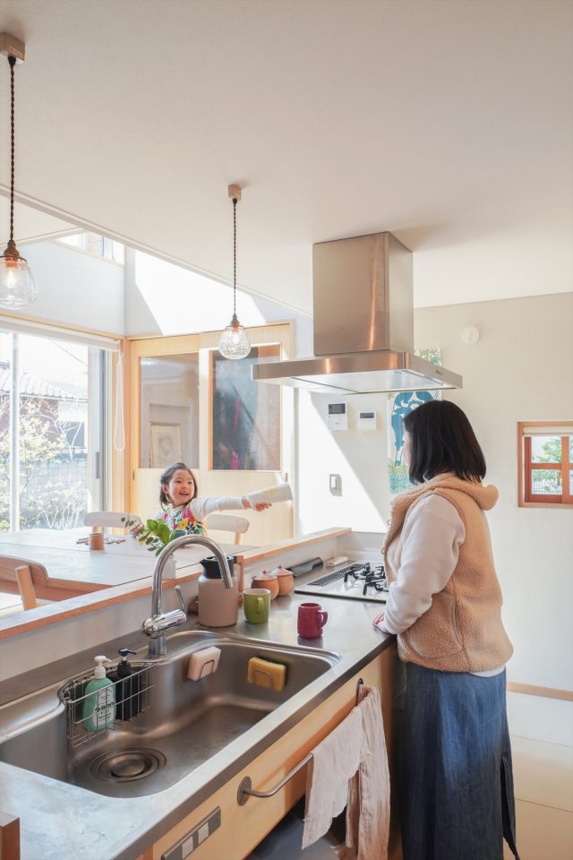 お子様と目線があい、会話も弾みます。