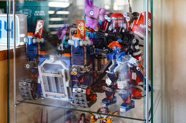 レゴが得意という息子さんの作品。レゴのプログラミングも学んでいるそう！