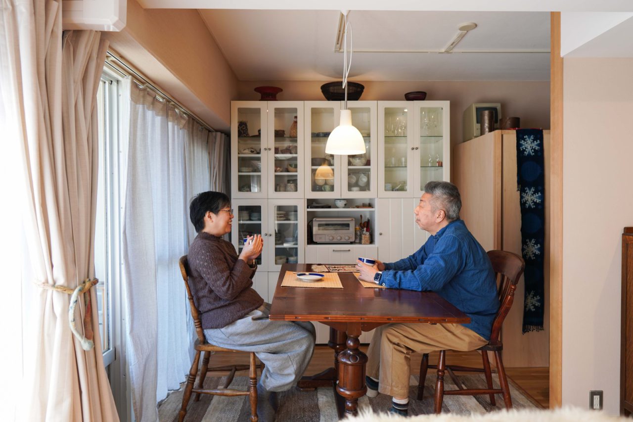 ご夫婦のこだわりが詰まった家具や道具がたくさん