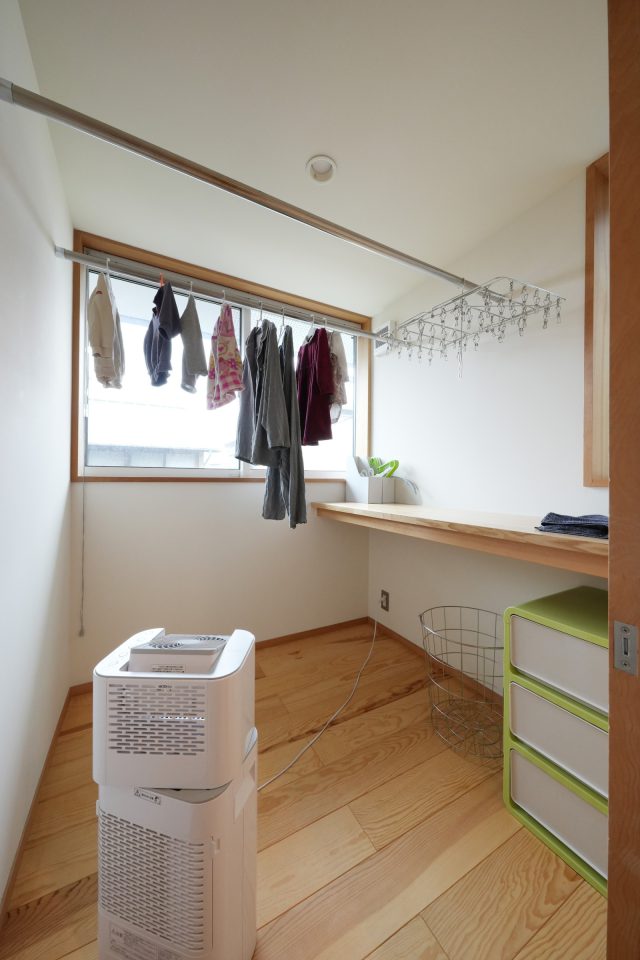 ランドリールームも広々