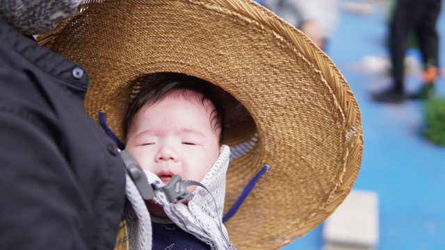 息子（当時5ヶ月）も参戦