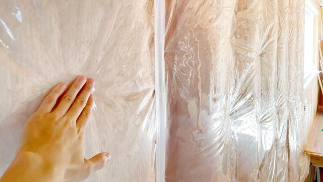 ふかふかの断熱材。