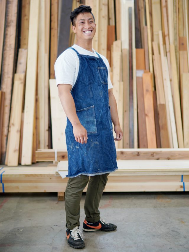 エプロン姿が似合う本多大工