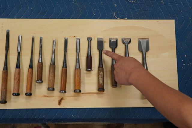 指を刺して示されているノミが一番よく使うそうです