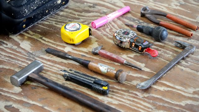 腰袋の中身（上小園大工）