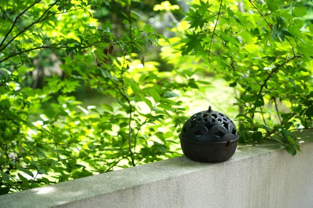 緑あふれるつむじのお庭。日々のお手入れもかかせません。