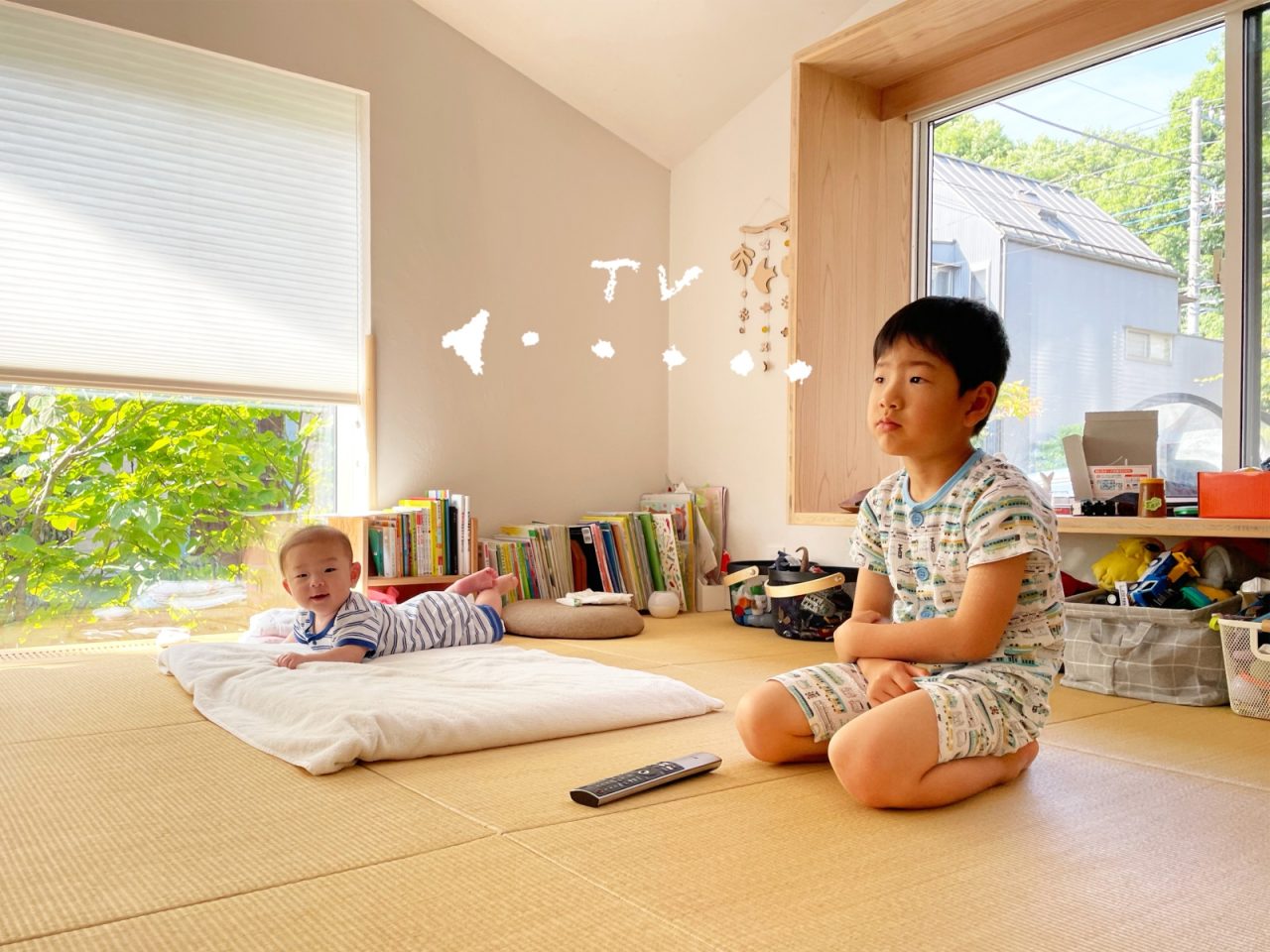 畳スペースが子ども達の遊び場に