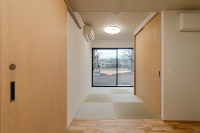  親御さんと子どもが一緒に宿泊体験をする部屋