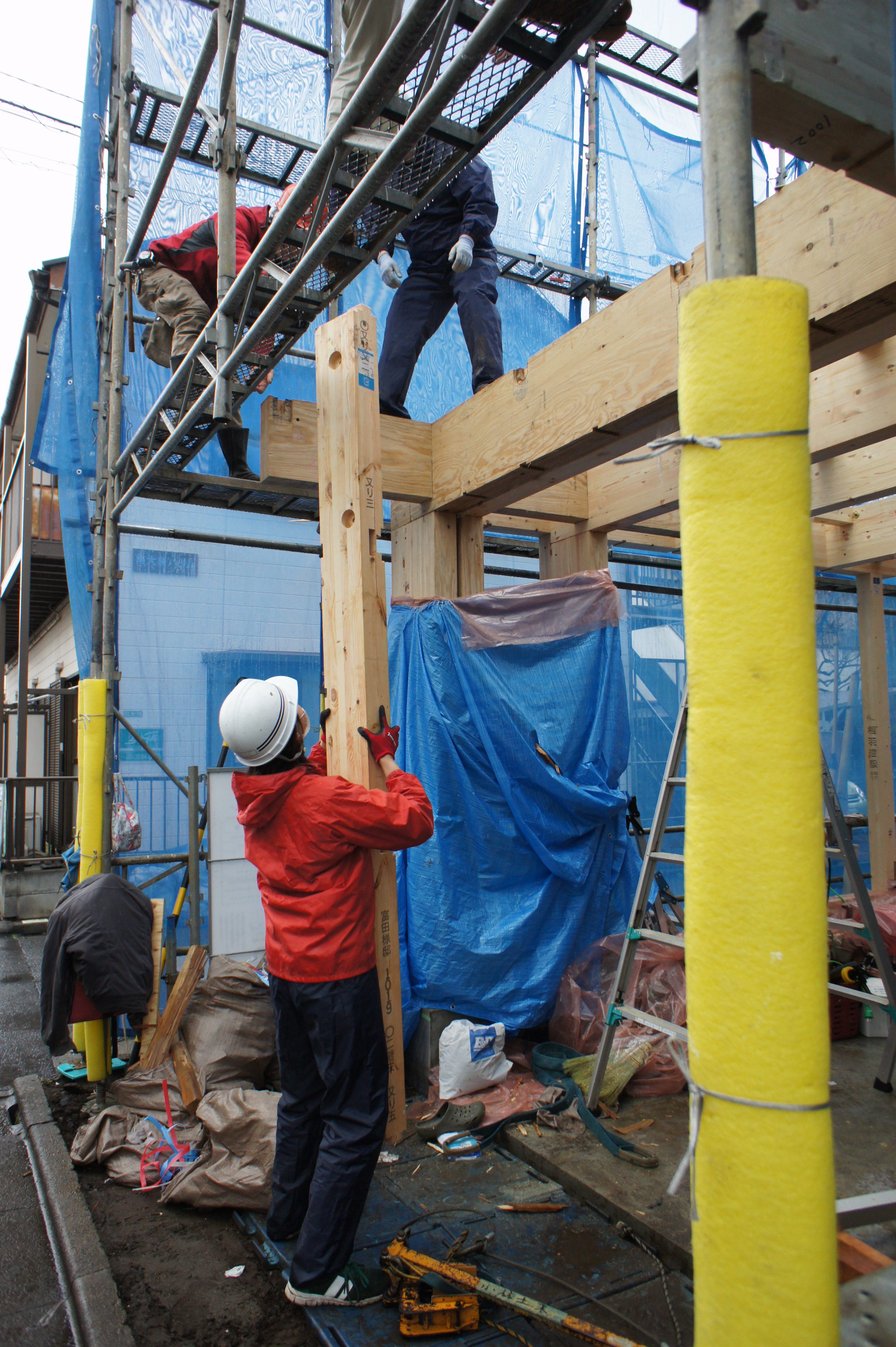 木造3階建て　延床：18坪　工事着工しました！！