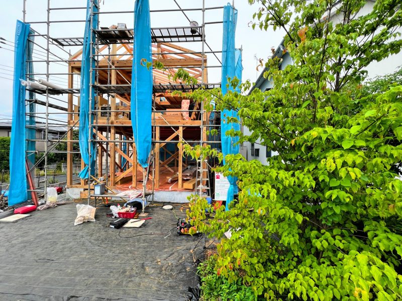 あいばの戸建賃貸住宅～キッチンはTOOL BOX　上棟しました！