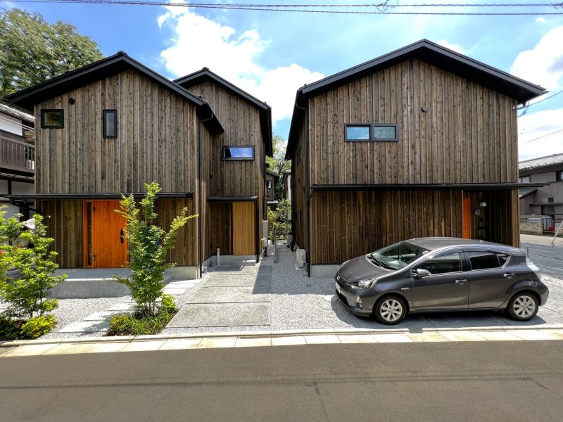 あおばの森　4軒中、3軒出来上がると・・・