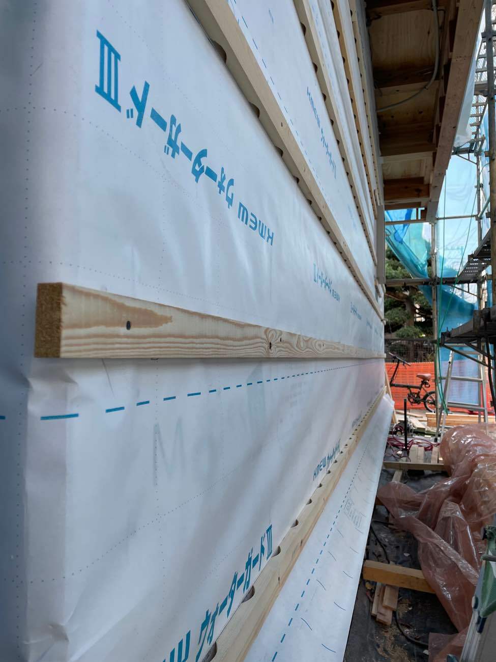 外部の下地と肉まんの話｜つみきハウス