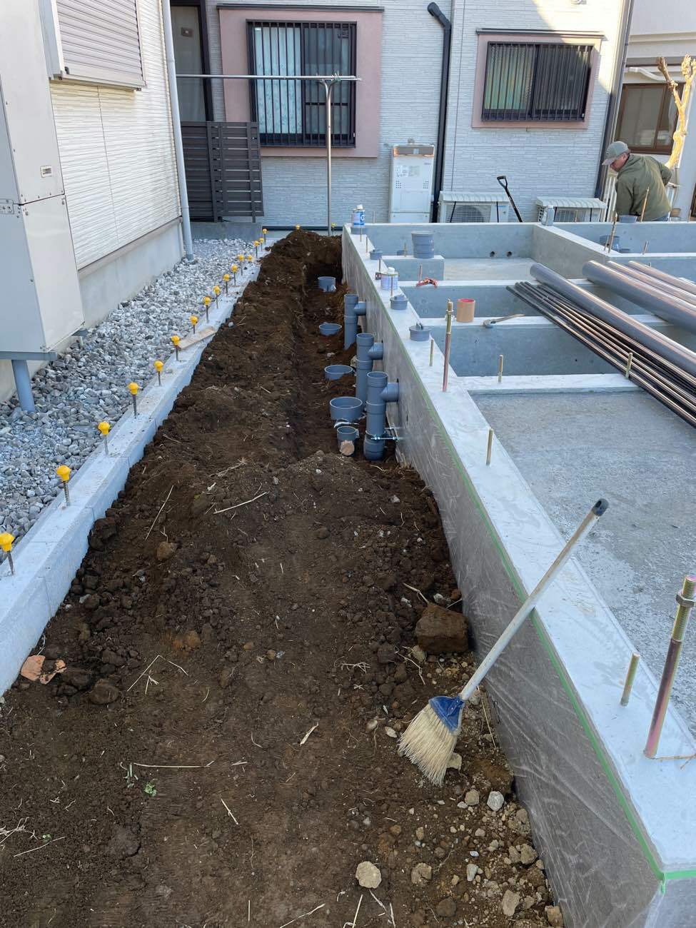 給排水工事中 | 東大泉の郷
