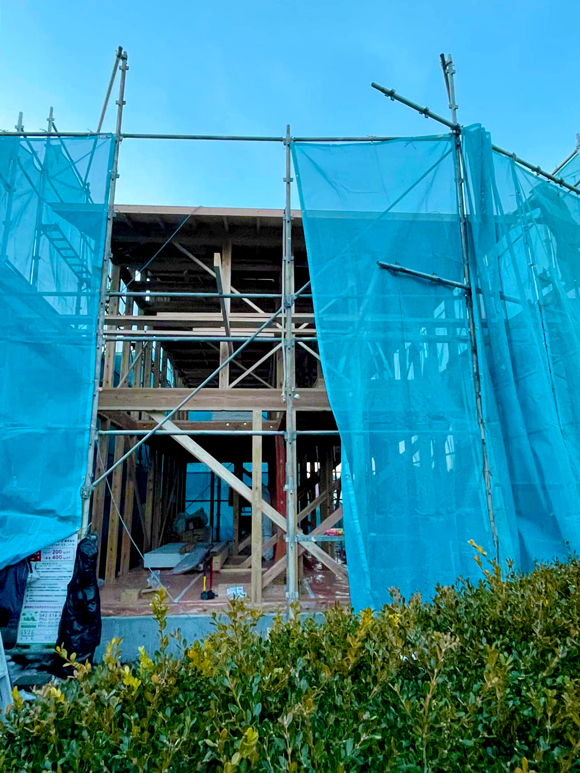 手起しでの建て方