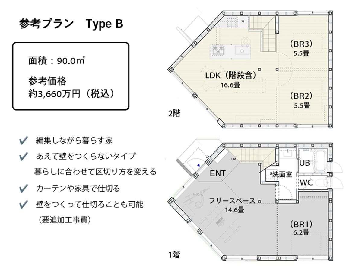 ※建物本体の参考価格です