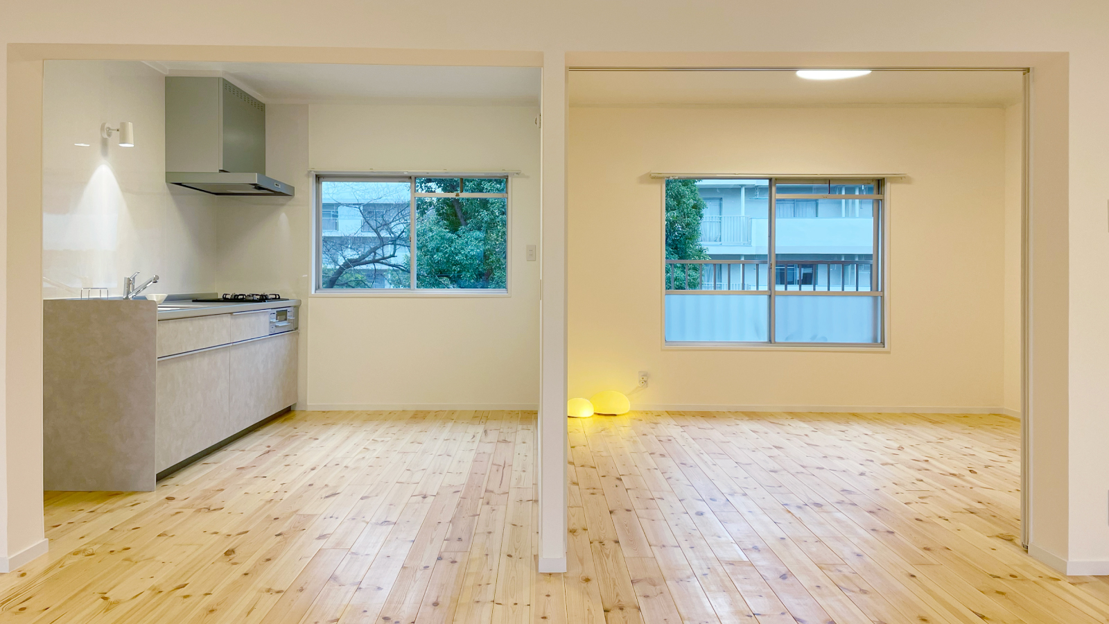 リビング・キッチン（扉オープン）