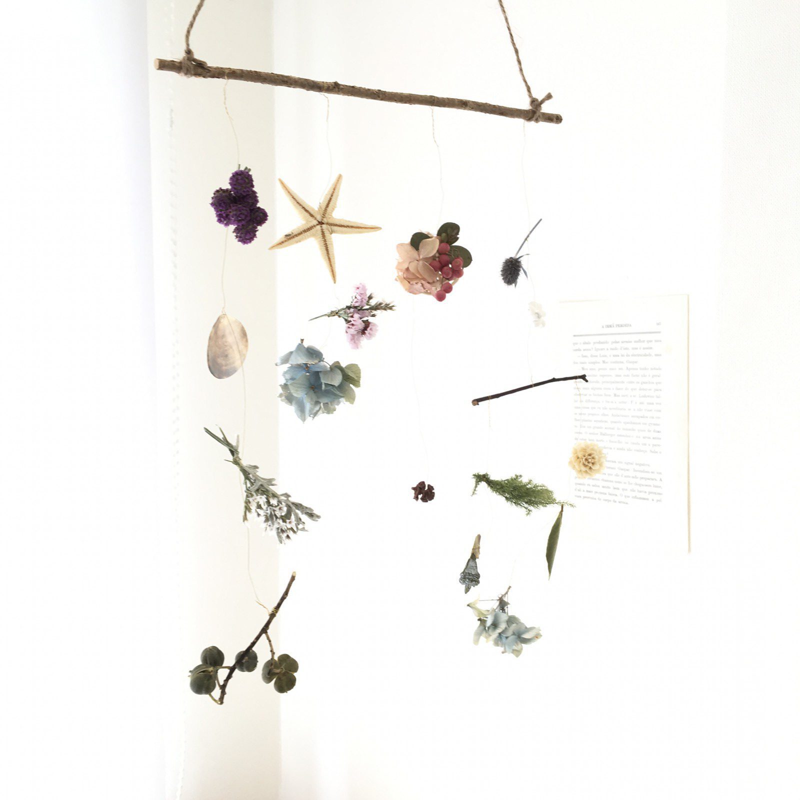 夏休みKIDS ドライフラワーガーランド作り(終了)