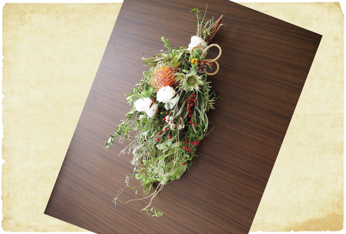 クリスマススワッグとミニしめ飾り（終了）