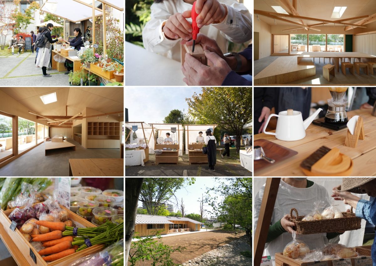 「はぎま」や萩山公園では、木と手仕事でつくるワークショップキットの販売や、屋台を活用したマルシェを企画開催していきます。お楽しみに！