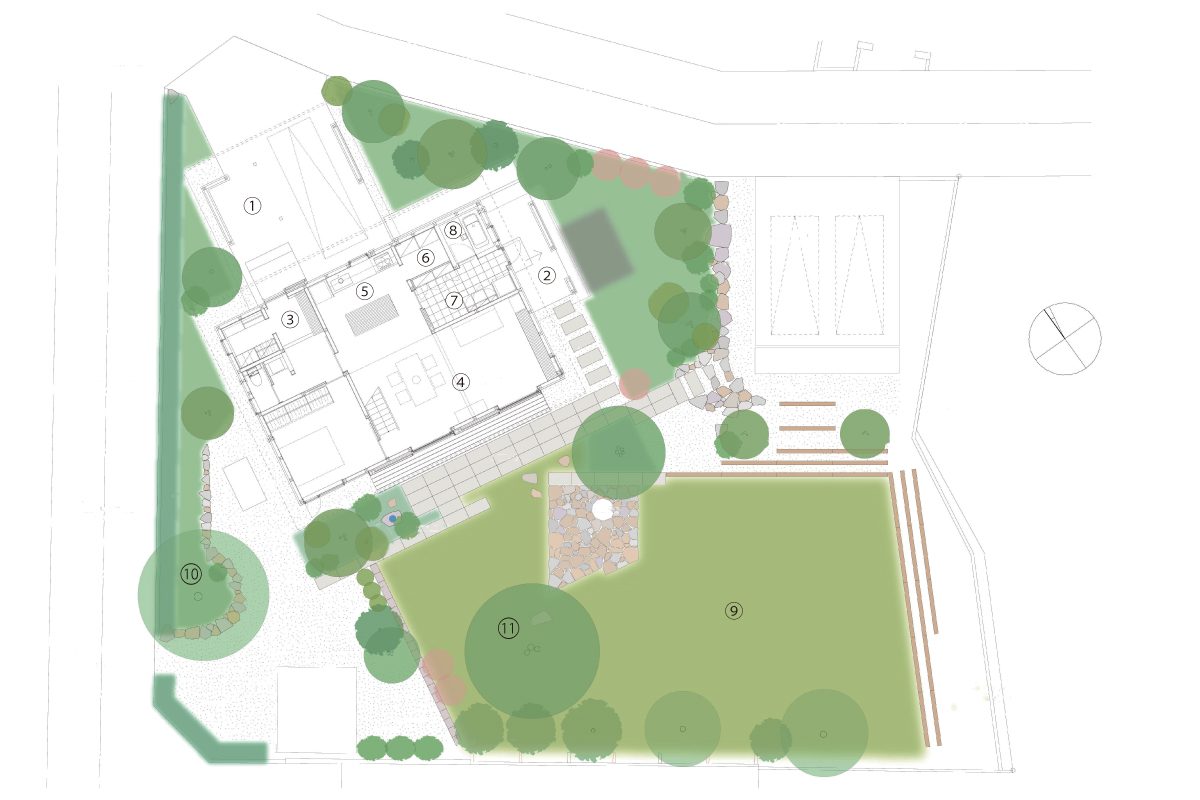 1階平面図・敷地図