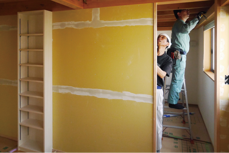 工事…ましこ内装/益子さん&電気/野田さん