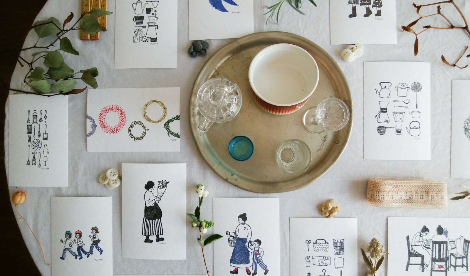 Crochet内藤志保さんのポストカードも