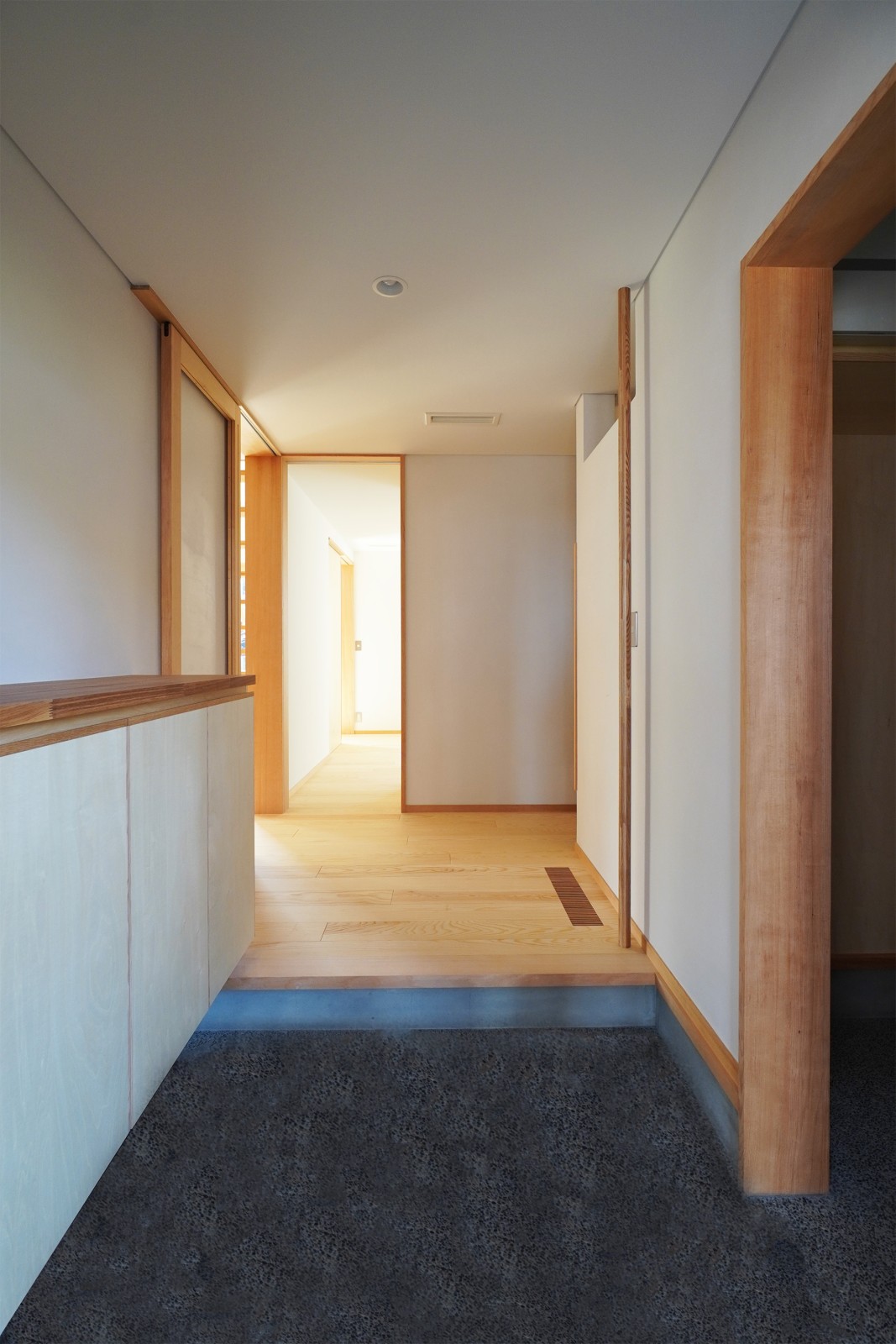 土間収納のある玄関