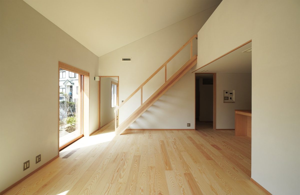 平屋建てのようなプロポーションのLDK