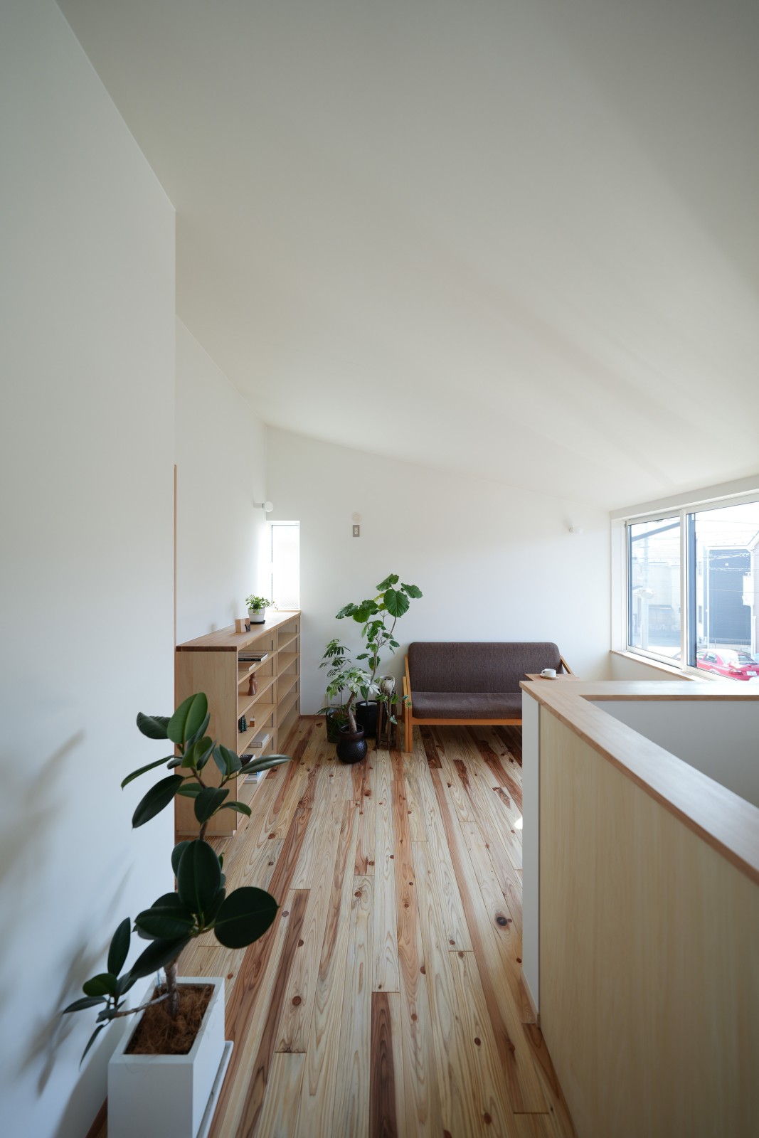 日当たりの良い2階リビングの家