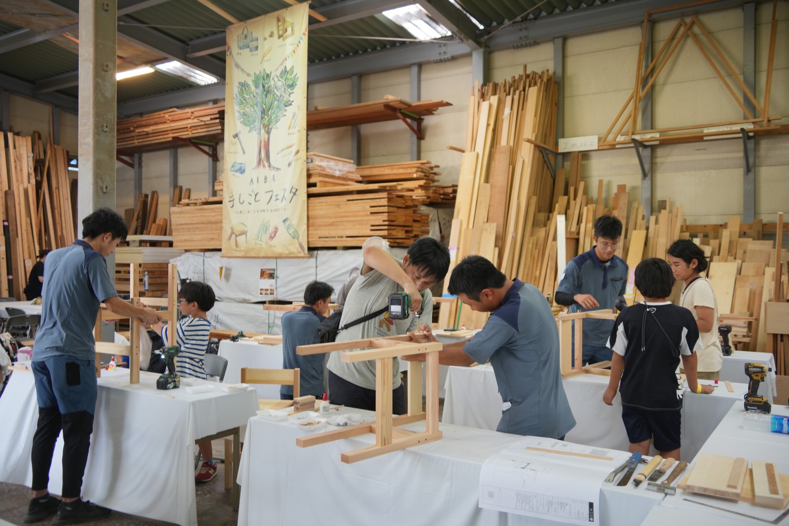 会場風景（写真は手しごとフェスタ2024の様子）