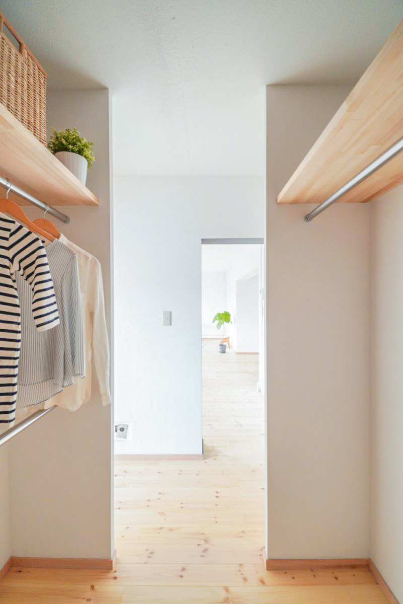 image図　玄関近くにWICを設けると身支度や 帰宅時の際にもとても楽です