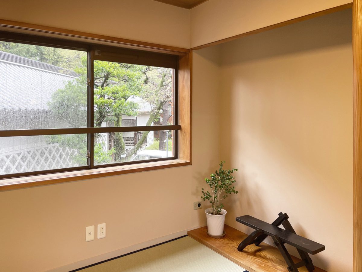 床の間もあり、景色も風情のある和室