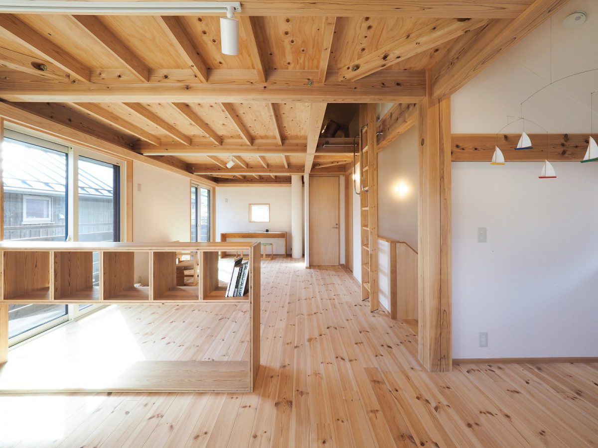 ２階はオープンな空間。