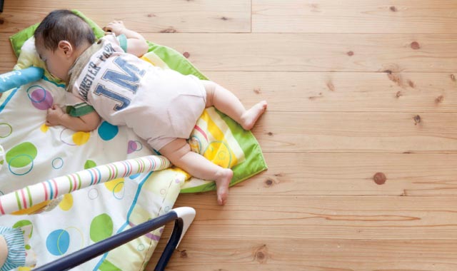 冷暖房時の空気が家全体にやわらかく広がるため、小さいお子さんにも安心です。