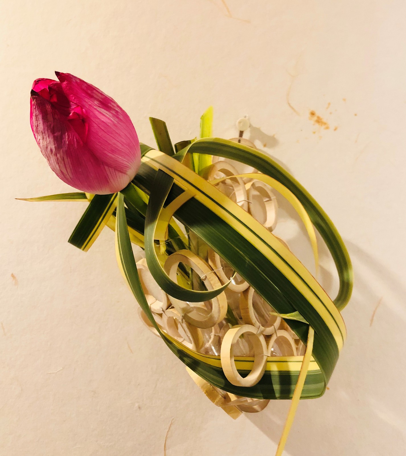 気軽に楽しむ！いけばなレッスン 「自作花器にいける掛け花」（終了）